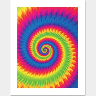 Rainbow Tie Dye Pattern Posters and Art